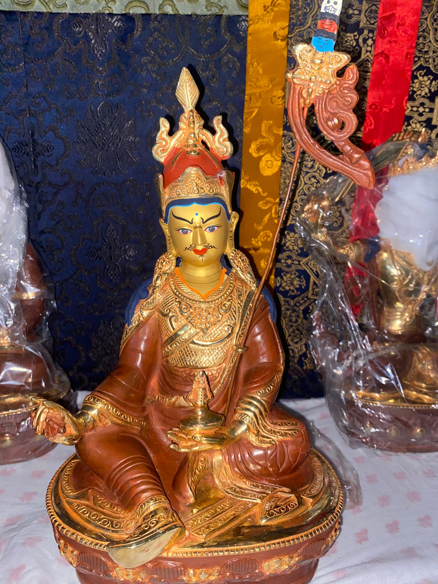 Gold plated Padmasambhava (Guru Rinpoche) – The Second Buddha of Tibet