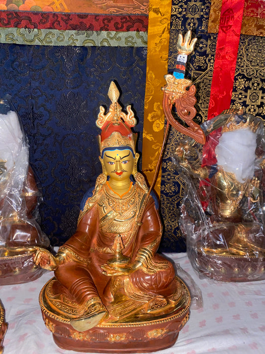 Gold plated Padmasambhava (Guru Rinpoche) – The Second Buddha of Tibet